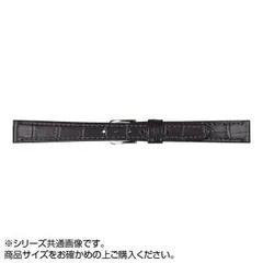  MIMOSA(ミモザ) 時計バンド P型押ワニ 9mm ブラック (美錠:銀) CP-A9のサムネイル