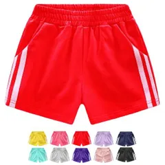 在庫処分中 [レッド] ライン入り ハーフパンツ 半ズボン 5分丈 ショートパンツ