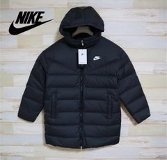 新品 S〜XLサイズ NIKE ナイキ　スポーツウェア ウィンドランナー　ダウンコート　ウィメンズ Storm-FIT ダウン パーカー　ベンチコート　黒