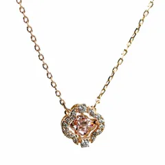 スワロフスキー ネックレス ペンダント レディース ダンシングクリスタル パヴェ クローバー ピンク/ローズゴールド アクセサリー SWAROVSKI Sparkling Dance 5514488