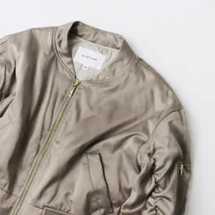 2022AW ジル バイ ジル スチュアート JILL by JILLSTUART ギャザー MA-1ブルゾン S/グレージュ ジャケット【2400013602297】のサムネイル