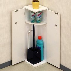 トイレ 収納 棚 スリム おしゃれ 生理用品 コーナー 壁 トイレラック コーナーラック 【toh-252546】