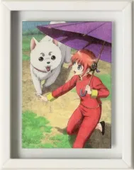 【中古】バッジ・ピンズ(キャラクター) 神楽＆定春 「銀魂 コマコレ/スタンド付バッジコレクション」