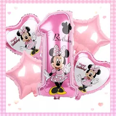 ディズニーバルーン★バースデー飾り★ミニーマウス１歳
