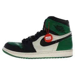 NIKE (ナイキ) AIR JORDAN 1 RETRO HIGH OG PINE GREEN エア ジョーダン 1 レトロ ハイ パイン グリーン ハイカットスニーカー ブラック/グリーン US9/27cm 555088-302