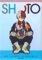 【中古】アクリルスタンド・アクリルパネル 轟焦凍＆ショートキャット オーロラアクリルブロック 「僕のヒーローアカデミア」