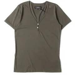 新品 HYDROGEN ハイドロゲン Tシャツ サイズ:S コットン ジャージー ヘンリーネック Tシャツ Vネック カーキ トップス カットソー 半袖 シンプル カジュアル ブランドのサムネイル