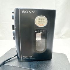 【ベルト交換済・動作確認済】SONY ソニー カセットテープレコーダー ポータブルプレーヤー TCM-47 録音再生可 レトロ 昭和家電 カセットウォークマン
