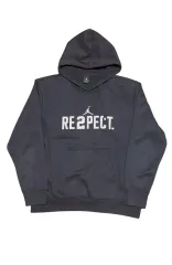 （ L ) ナイキ ジョーダン RE2PECT 起毛 フード付きTシャツ ブラック NIKE JORDAN