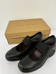 ASICS Lady Worker LO-18680 22cm ブラック 美品 レディワーカー 仕事靴 オフィス 立ち仕事 アシックス