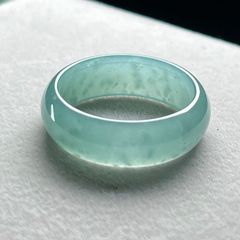 清時代 黄と緑色翡翠 T指 リング 指輪 翡翠 ジェイド 天然石古美術旧家