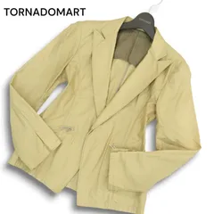 TORNADOMART トルネードマート 通年★ 背抜き ジップポケット アンコン テーラード ジャケット Sz.M メンズのサムネイル