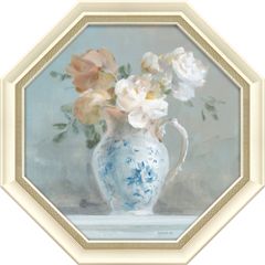 絵画 ダンフイ ナイ「エアルーム ブーケ2」 花 フラワー おしゃれ インテリア 八角形 Lサイズ