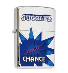 ZIPPO zippo ジャグラー 前面加工 希少モデル 2007年製 GO GO CHANCE JUGGLER