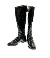 シャネル パテントレザーロングブーツ ココマーク レディース SIZE 37 (M) CHANEL