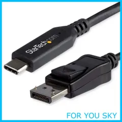【人気商品】StarTech.com USB-C - DisplayPort 変換アダプタケーブル 1.8m 8K/30Hz対応 HBR3 Thunderbolt 3 互換 CDP2DP146B