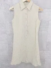 ◇ k.t kiyoko takase キヨコタカセ ノースリーブ ミニ丈 シャツ ワンピース M ベージュ系 * 1002800268337 【中古】 【1002800268337】