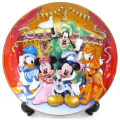 【中古】皿・ボウル 集合(6人/劇) スタンド付きプレート 「ディズニー」 東京ディズニーランド限定