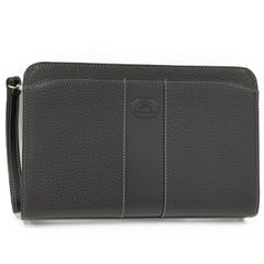BURBERRY セカンドバッグ レザー ブラック