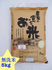 在庫残りわずか　農家の食べてるお米　無洗米　5kg