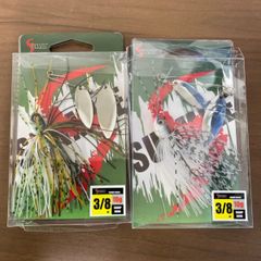 スピナーベイト　2個セット　10g　3/8oz　スピナベ　ダブルウィロー　バス釣り　ブラックバス　ルアー　ルアーセット　まとめ売り　ルアー用品　100099-2