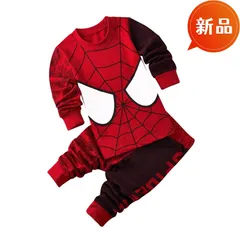 新品 スパイダーマン パジャマ 100〜130cm 長袖 上下セット 男の子 綿 秋冬 ルームウェア ハロウィン