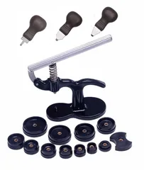 【在庫セール】こじ開け3サイズ 工具 裏蓋 ドライバー コマセット 裏蓋閉め器 電池交換 ガラス 時計修理 腕時計 メンテナンス 時計裏蓋閉め器 16点セット 腕時計工具 (ブラック1) TSUCIAのサムネイル