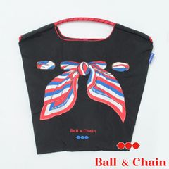 【正規品】 ボールアンドチェーン (スカーフ / ブラック) Mサイズ  トートバッグ リボン