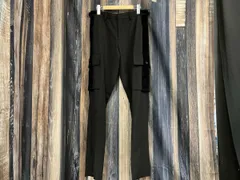 BURBERRY バーバリー イタリア製 カーゴパンツ サイドベロア ブラック 44 