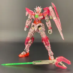 ガンプラ RG 1/144 ガンダムベース限定 ダブルオークアンタ[トランザムクリア] 【組立済】バンダイ 320のサムネイル