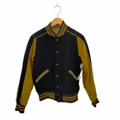 【BUTWIN】50s〜60s スタジャン ウール レザー USA製 古着 60s BUTWIN 豪華 チェーン ステッチ メルトン ウール