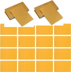 Quikaboo 名刺カード 名刺作成 名刺用紙 無地カード ビジネスカード用紙 金属名刺 アルミ名刺 レーザー彫刻板 100枚セット(ゴールド)