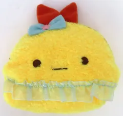 【中古】バッグ えびふらいのしっぽ もこもこフェイスポーチ 「すみっコぐらし」 ファミリーマート限定