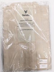 未使用品 Nanafu ナナフ 1mile yukata 羽織ガウン ベージュ L 麻