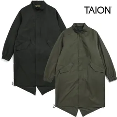 TAION CR モッズコート ミリタリーダウンジャケット ロング TAION-CR15-LONGB UNISEX メンズ アウター ライナー 2点セット 体温 タイオン