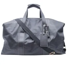 美品 COACH コーチ ボストンバッグ トラベル 旅行かばん 鞄 2WAY ショルダー 肩掛け レザー 本革 大容量  F05J03 黒 ブラック メンズ レディース 古着 中古 USED