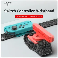 ジョイコン リストバンド ブルー レッド 360度回転 ダンスゲーム Switch joy-con アームバンド グリップ ジャストダンス ハンドストラップ マジックテープ調整 フィットネス エクササイズ ダイエット 大人 子供 キッズ 腕 手首