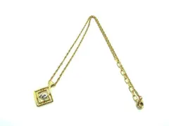 ■美品■ NINA RICCI ニナリッチ ロゴモチーフ ネックレス ペンダント アクセサリー レディース ゴールド系 DE0196