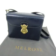 メルローズ ショルダーバッグ スクエア 鍵付き 斜め掛け 鞄 カバン ブランド レディース ネイビー MELROSE 【中古】のサムネイル