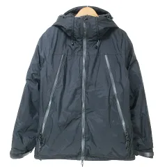 アーバンリサーチ URBAN RESEARCH ID ｘ NANGA ナンガ AURORA 3LAYER DOWN ダウンジャケット アウトドアウェア ジップアップ フーディー L 黒 ブラック IBO51 Xのサムネイル