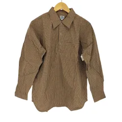 Kearney House ラガーシャツ Mサイズ ブラウンストライプ Kearney House ラガーシャツ Mサイズ ブラウンストライプ