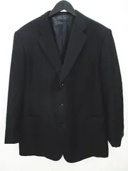 エルメネジルドゼニア Ermenegildo Zegna RICHIESTA テーラード ジャケット 黒系 ブラック 無地 裏地 ボタン