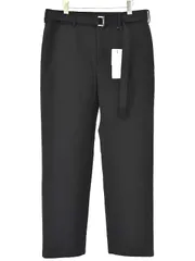 sacai サカイ 23AW Suiting Bonding Pants ボンディングベルテッドパンツ ブラック 4