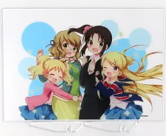 【中古】アクリルスタンド・アクリルパネル E.集合(4人) A4アクリルアートボード 「きんいろモザイク」