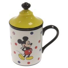 GUCCI (グッチ) ×Disney ディズニー ミッキープリント マグカップ 陶器 ホワイト/イエロー