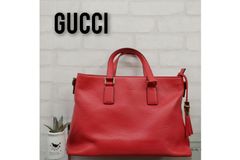 5/15日まで専用お取り置き中。GUCCI  バンブー レザー タッセル 2WAY ショルダーバッグ トート