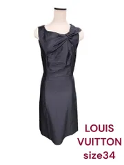 ● 美品　ルイヴィトン　サイドリボンが素敵　美シルエット　ワンピース　34 M4G269
