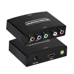 新品 コンポーネント to HDMI コンバーター 変換器 1080P対応 5RCA RGB YPbPr to HDMI コンバータ HDCPオーディオ ビデオ 変換アダプタ HDTV V1.3 V1.4 HDCP 変換アダプタ HDTV、DVD、PSP、Xb