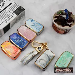 レクサス専用 大理石調 TYPE A TPUスマートキーケース 各色