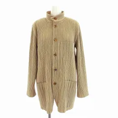 イッセイミヤケ ISSEY MIYAKE プリーツ ジャケット 中綿 アウター M ベージュ IM63-FD903 /YMのサムネイル